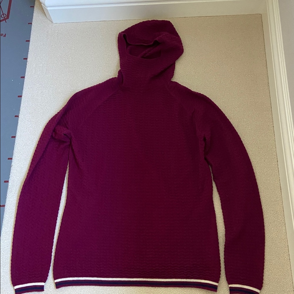 Krimson Klover Deep Red Hooded Sweater